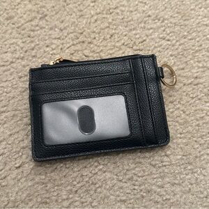 Black Leather Card Holder